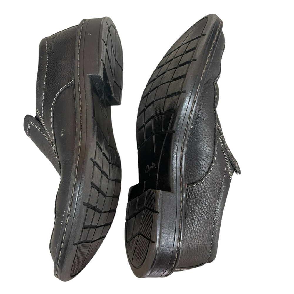 Clark's Collection Soft Cushion W/ Ortholite Black Slip On Shoes Men's Size 7M - Picture 10 of 10
